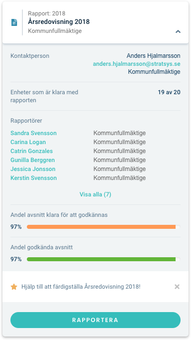 rapportkort