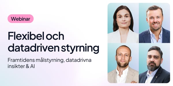Flexibel & datadriven styrning
