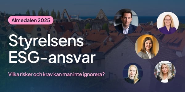 Styrelsens ESG ansvar