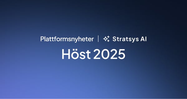 Plattformsnyheter | Stratsys AI
