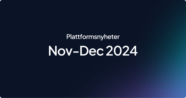 Plattformsnyheter | Nov-Dec 2024