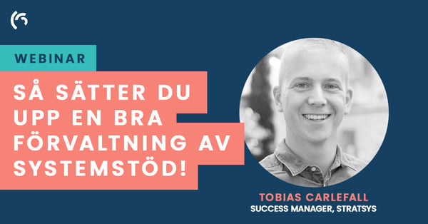 Webinarvideo - Så sätter du upp en bra förvaltning av systemstöd!