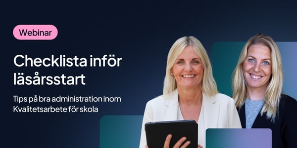 Checklista inför läsårsstart