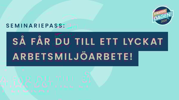 Stratsysdagen seminariepass - Så sparar du tid och pengar med integration