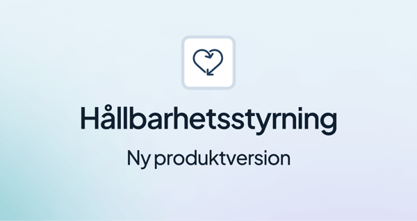 Ny produktversion för Hållbarhetsstyrning (2024Q1)