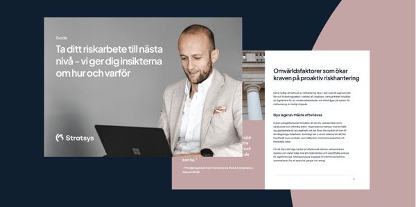 Ta ditt riskarbete till nästa nivå