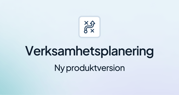 Ny produktversion för Verksamhetsplanering (2023Q4)