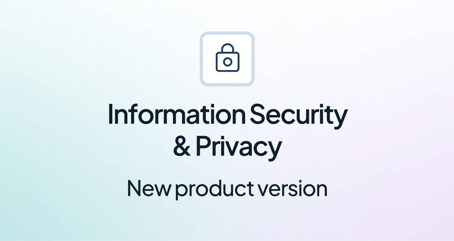 New Product Version for Information Security & Privacy (2025Q1)